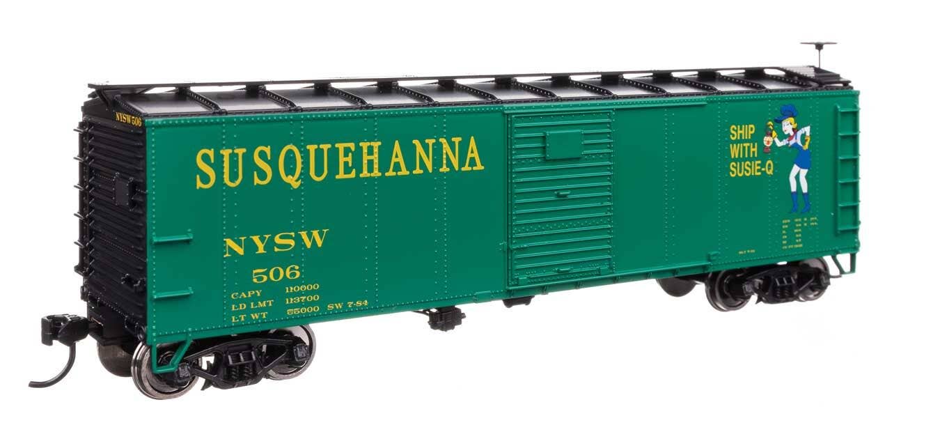 Walthers 910-41071 HO NYSW 40' Steel Boxcar with Murphy Ends Ready to Run #506