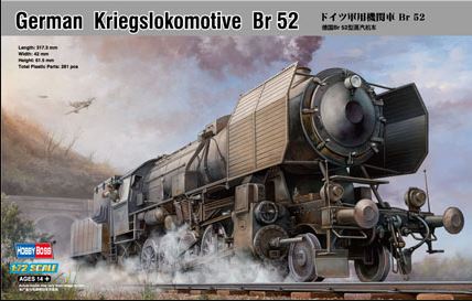 Hobby Boss Models 82901 1:72 BR 52 German Kriegslokomotive Plastic Model Kit