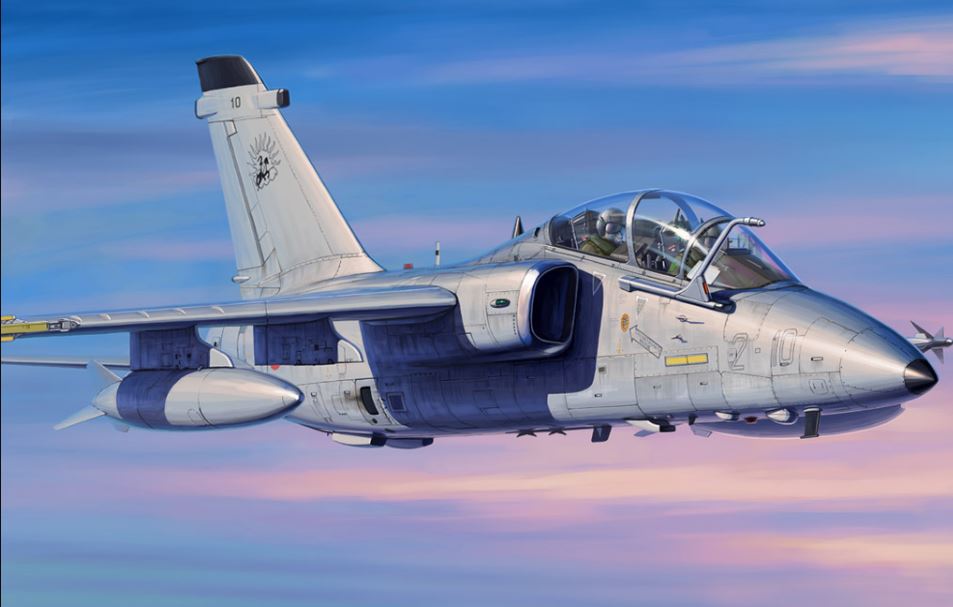 Hobby Boss Models 81743 1:48 Alenia-Embraer A-11B Trainer Military Plane Kit