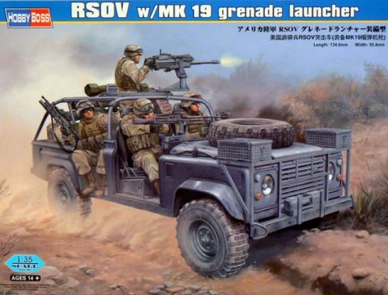 Hobby Boss s 82449 1:35 RSOV w/MK 19 Grenade Launcher Truck Military Vehicle Kit