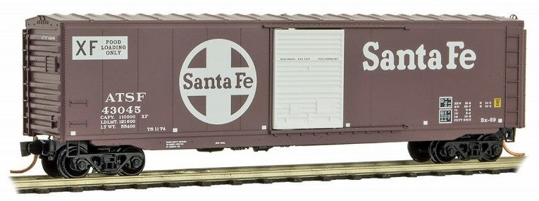 Micro-Trains 07700260 N ATSF 50' Standard Single Door Boxcar #43045 LN/Box