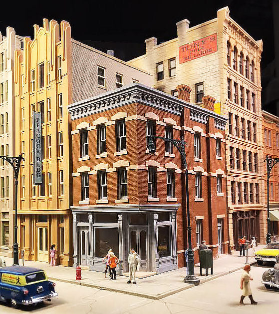 Lunde Studios 32 HO Moore Books 3-Story Bookstore Kit