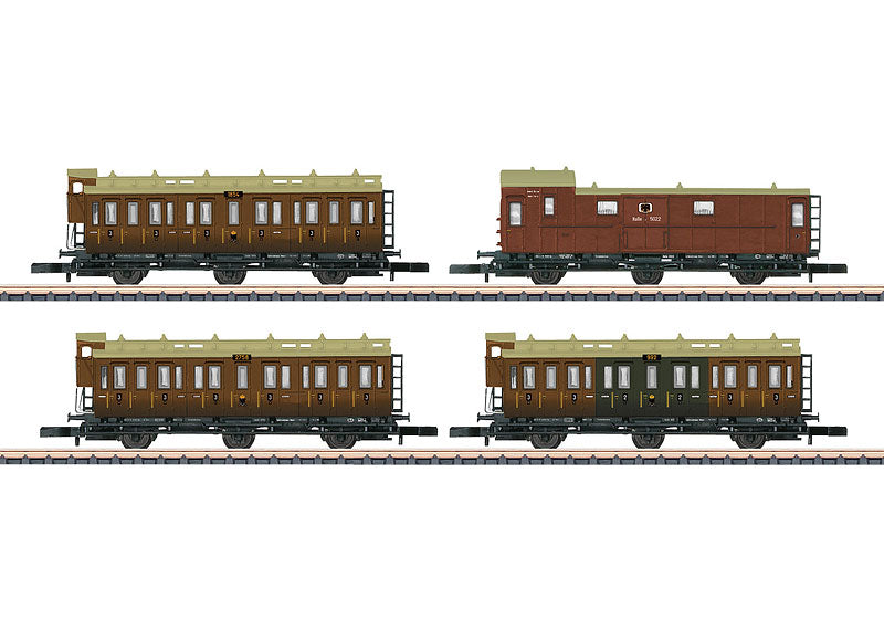 Marklin 87041 Z Scale KPEV Passenger Car Set (Set of 4)