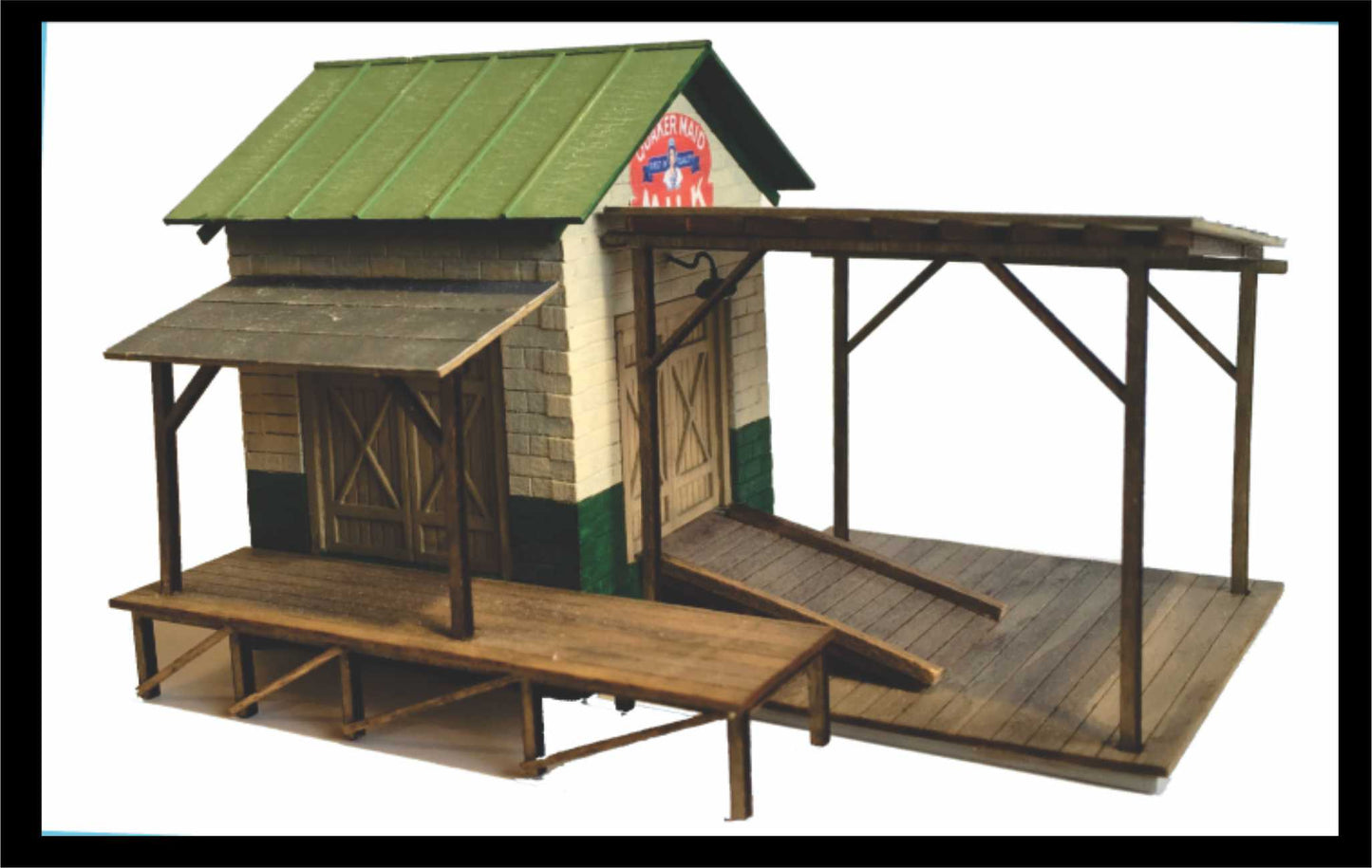 Railroad Line Models 9302 S Farmers Union Dairy & Produce Transfer Dock Wood Kit