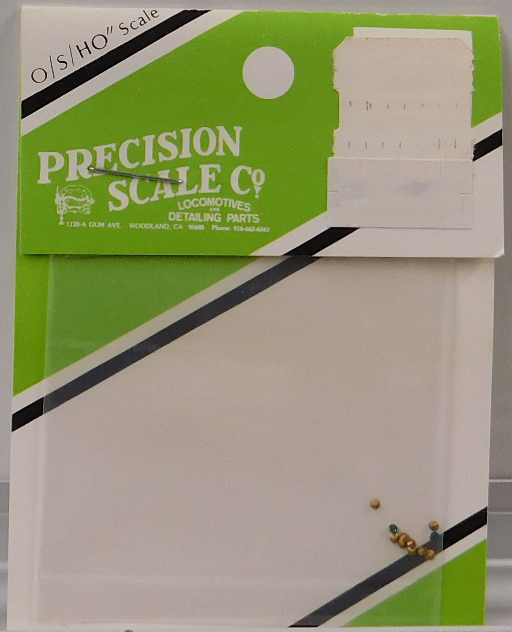 Precision Scale Co. 48290 O/S/HO Small 1.3mm Green Jewels (Pack of 12)
