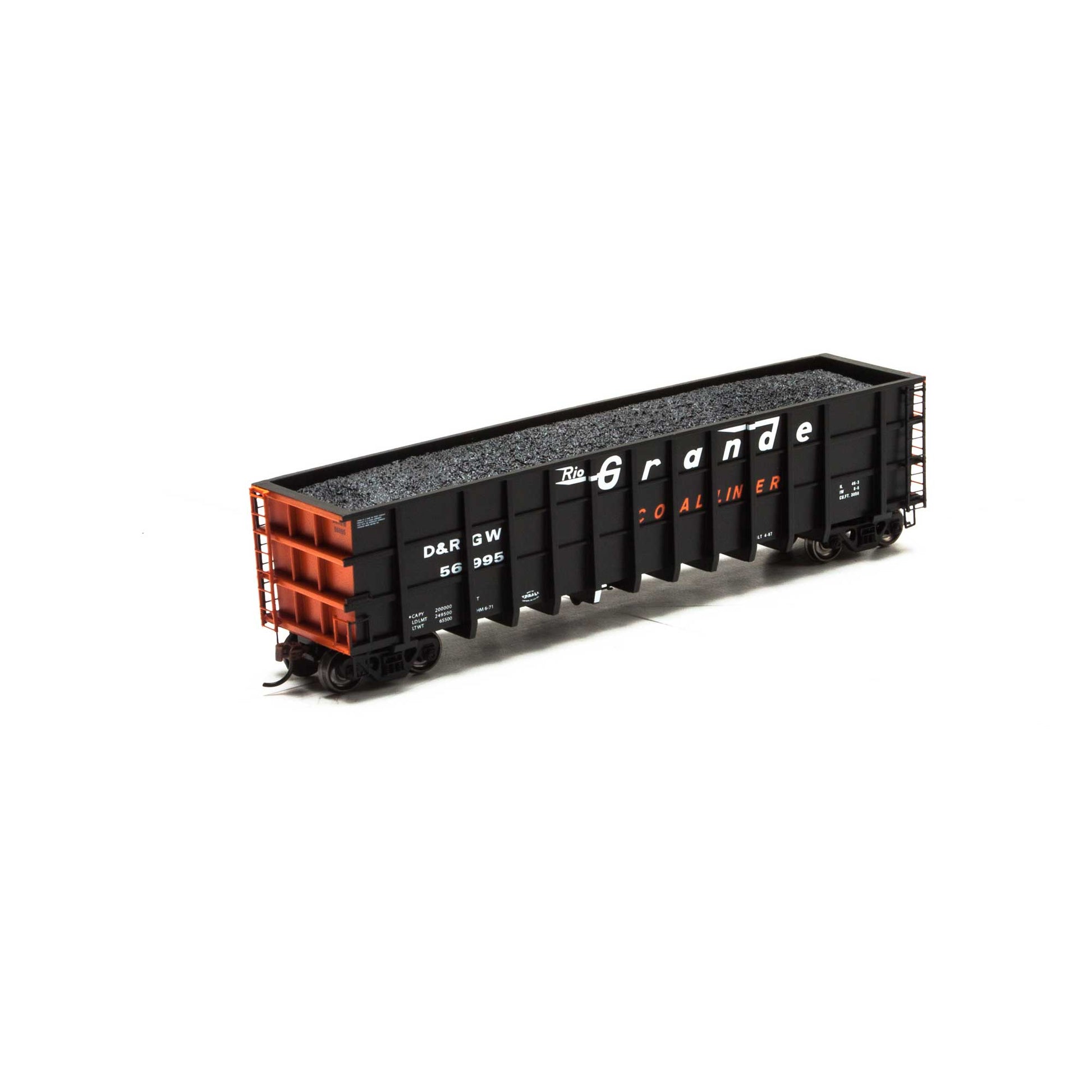 Athearn 97598 HO Denver & Rio Grande Western Thrall High Side Gondola RTR #56995