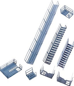 Walthers 933-2939 HO Platforms & Stairways Photo-Etched Brass Kit