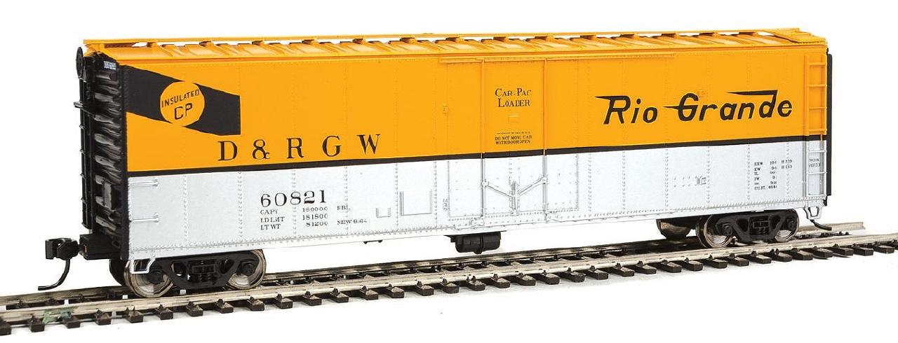 Walthers 910-2809 HO DRGW 50' PC&F Insulated Boxcar RTR #60821