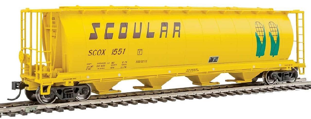 Walthers 910-7322 HO Scoular SCOX 59' Cylindrical Hopper RTR #1551