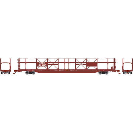Athearn 14396 N Rock Island/BTTX F89-F Bi-Level Auto Rack #912924