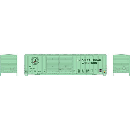 Athearn 6673 N Union Railroad of Oregon 50' FMC Offset Double Door Box #1502 LN/Box