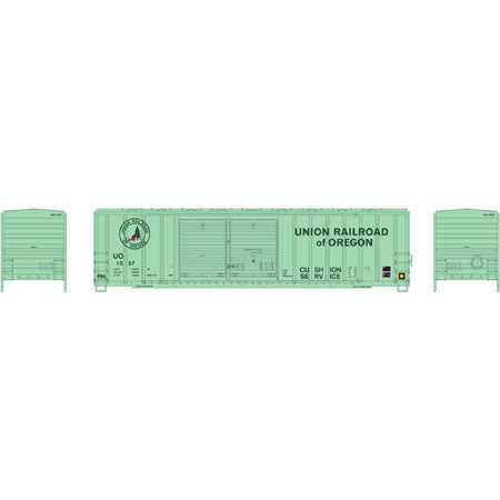Athearn 98415 HO Union Railroad of Oregon 50' FMC Offset Double Door Box #1537