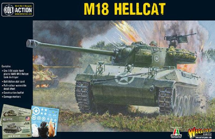 Warlord Games 13004 1:56 M18 Hellcat Tank Plastic Model Kit