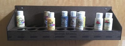 Motrak Models 85010 Craft Acrylic Paint Rack - 2 oz Bottles