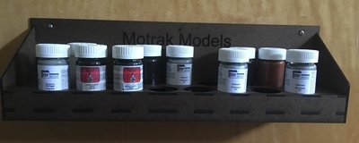 Motrak Models 85011 Scalecoat Paint Rack -  2 oz Bottles