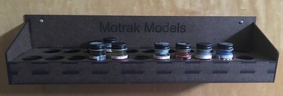 Motrak Models 85012 Model Master / Floquil Paint Rack - 1/2 oz Bottles