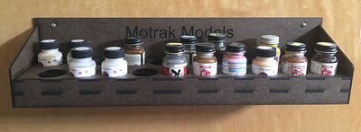 Motrak Models 85013 Floquil/Polly scale/True Color Paint Rack - for 1 oz Bottles