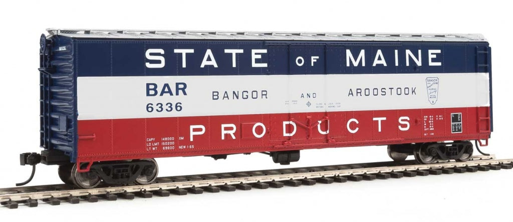 Walthers 910-2813 HO Bangor & Aroostook 50' PC&F Insulated Boxcar RTR #6336