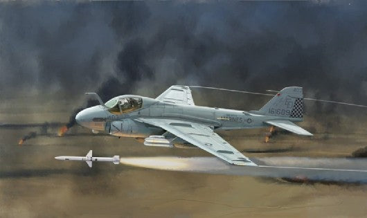 Italeri 1392 1:72 Gulf War A-6E Tram Intruder Military Aircraft Plane Model Kit