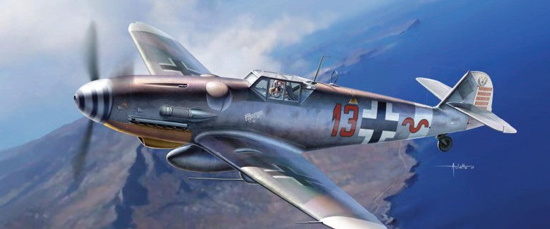 Academy 12321 1:48 Messerschmitt Bf109G6/G2 JG27 Fighter Military Plane Kit