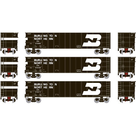 Athearn 6882 N Burlington Northern Thrall High Side Gondola #1 (3)