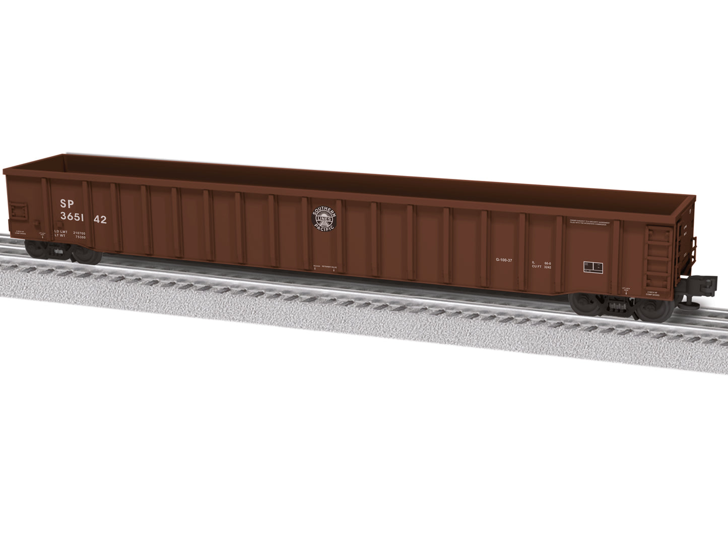 Lionel 6-84591 O Southern Pacific 65' Mill Gondola #365142