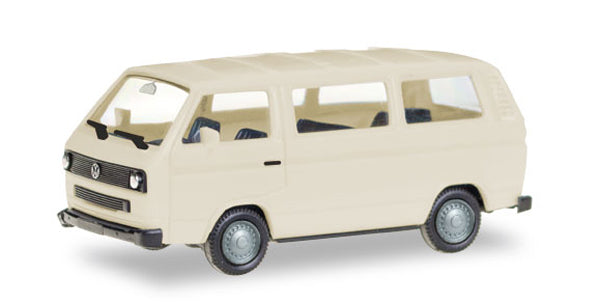Herpa 013093 1:87 MiniKit: Volkswagen T3 Bus, Ivory (Unprinted)