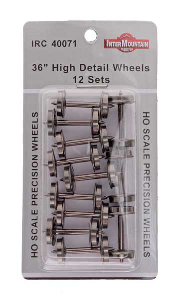 InterMountain 40071 HO Scale 36" High Detail Brass Insulated Wheelset