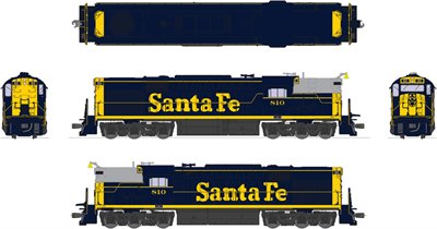 Broadway Limited 4880 HO Atchison,Topeka & Santa Fe Alco RSD-15 "Bookend" #810