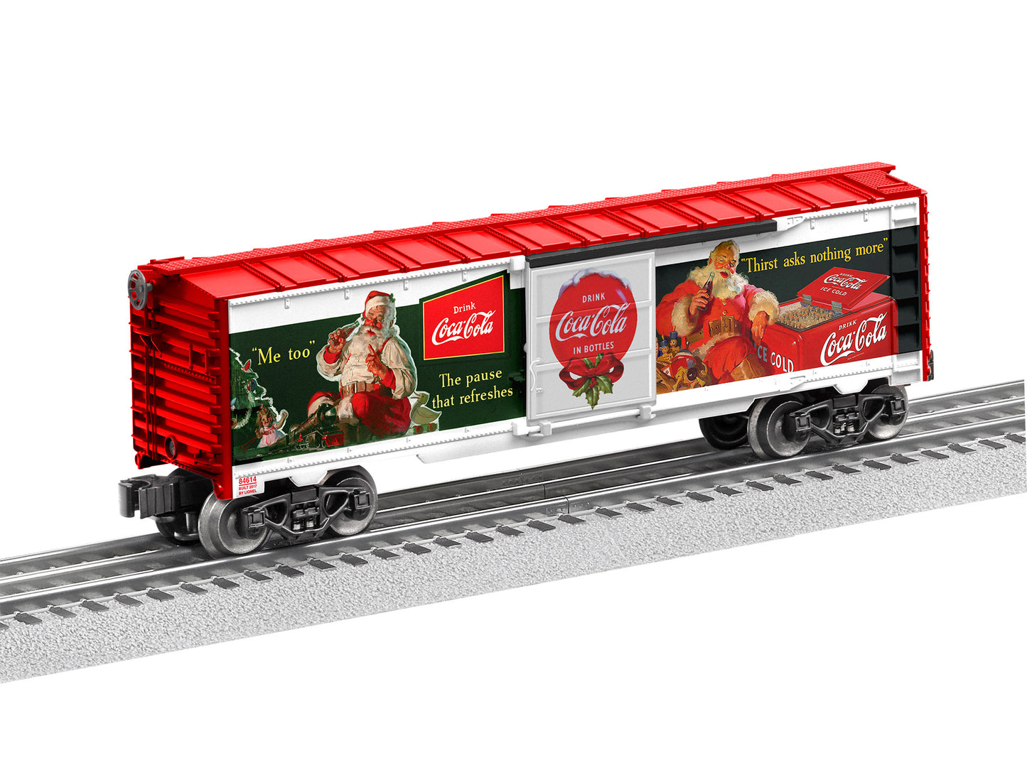Lionel 6-84614 O Gauge Coca-Cola Vintage Santa Boxcar NIB