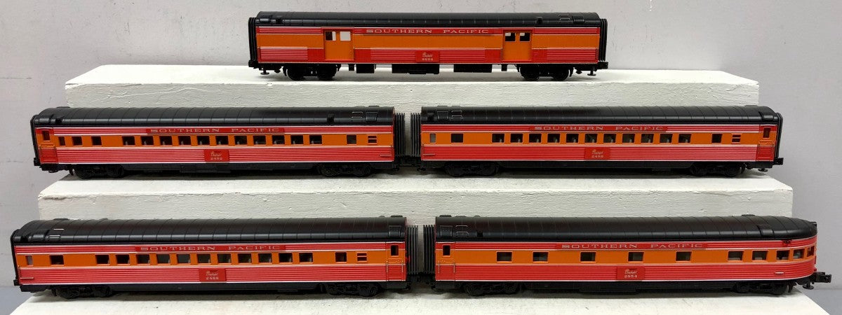 MTH 20-6529 O Southern Pacific 70' Streamlined Passenger Car Set (Set of 5) NIB