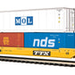 MTH 20-95232 O TTX Husky Stack Car w/2 20' Containers and a 40' Container