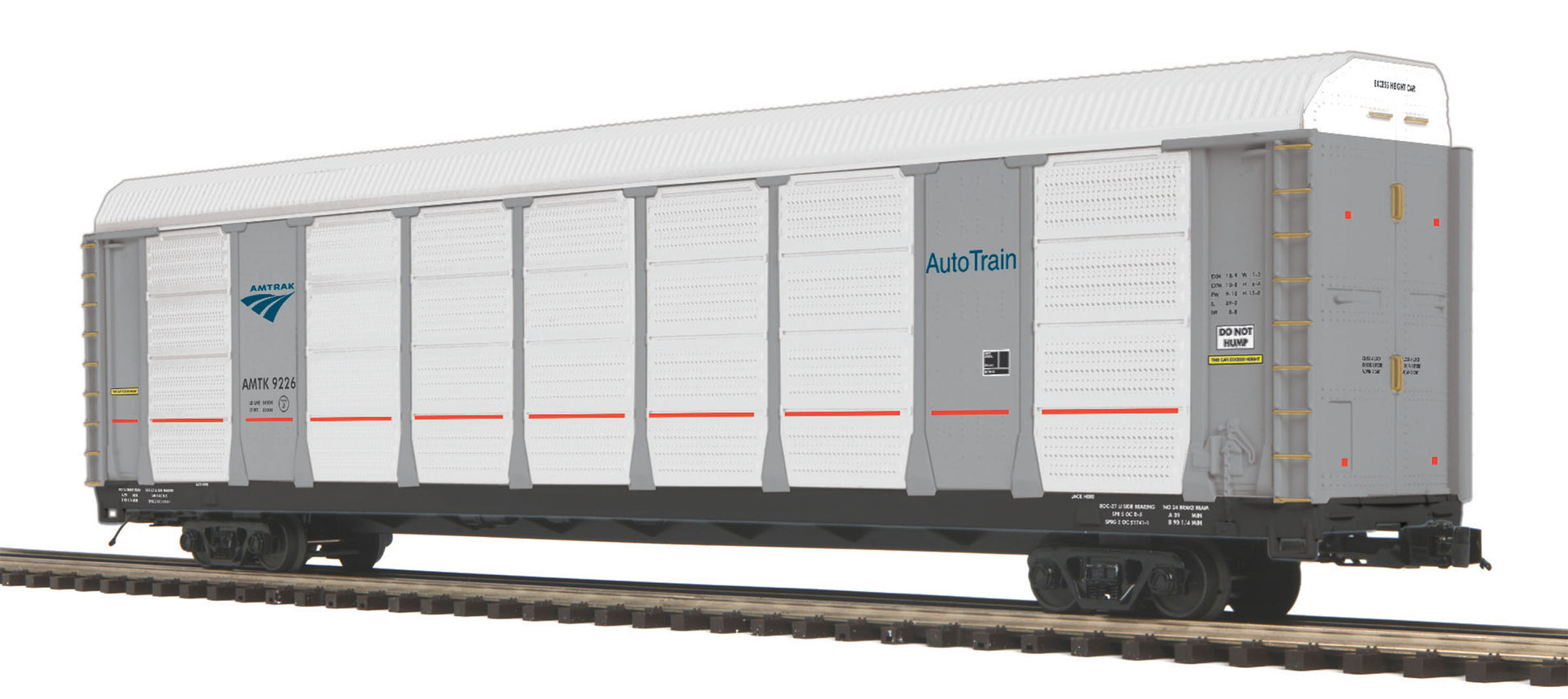 MTH 20-95245 O Amtrak Corrugated Auto Carrier LN/Box