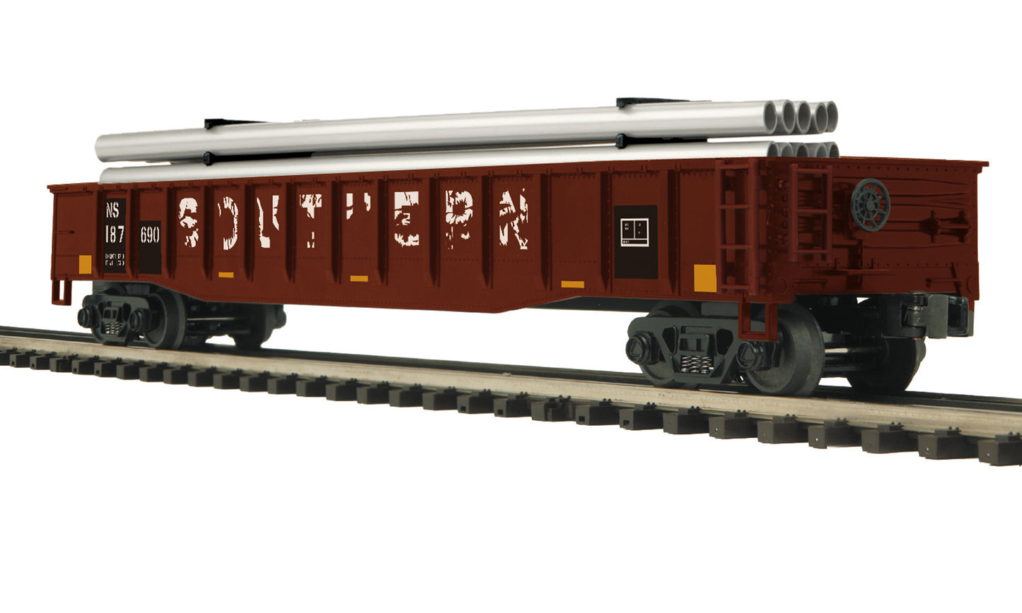 MTH 20-95266 O Norfolk Southern Gondola Car with Pipe Load