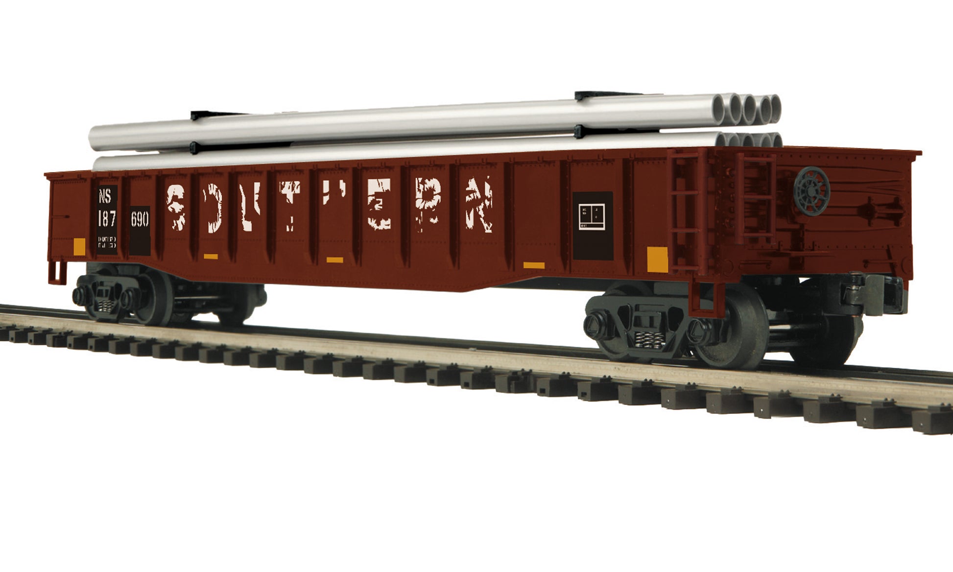 MTH 20-95266 O Norfolk Southern Gondola Car with Pipe Load