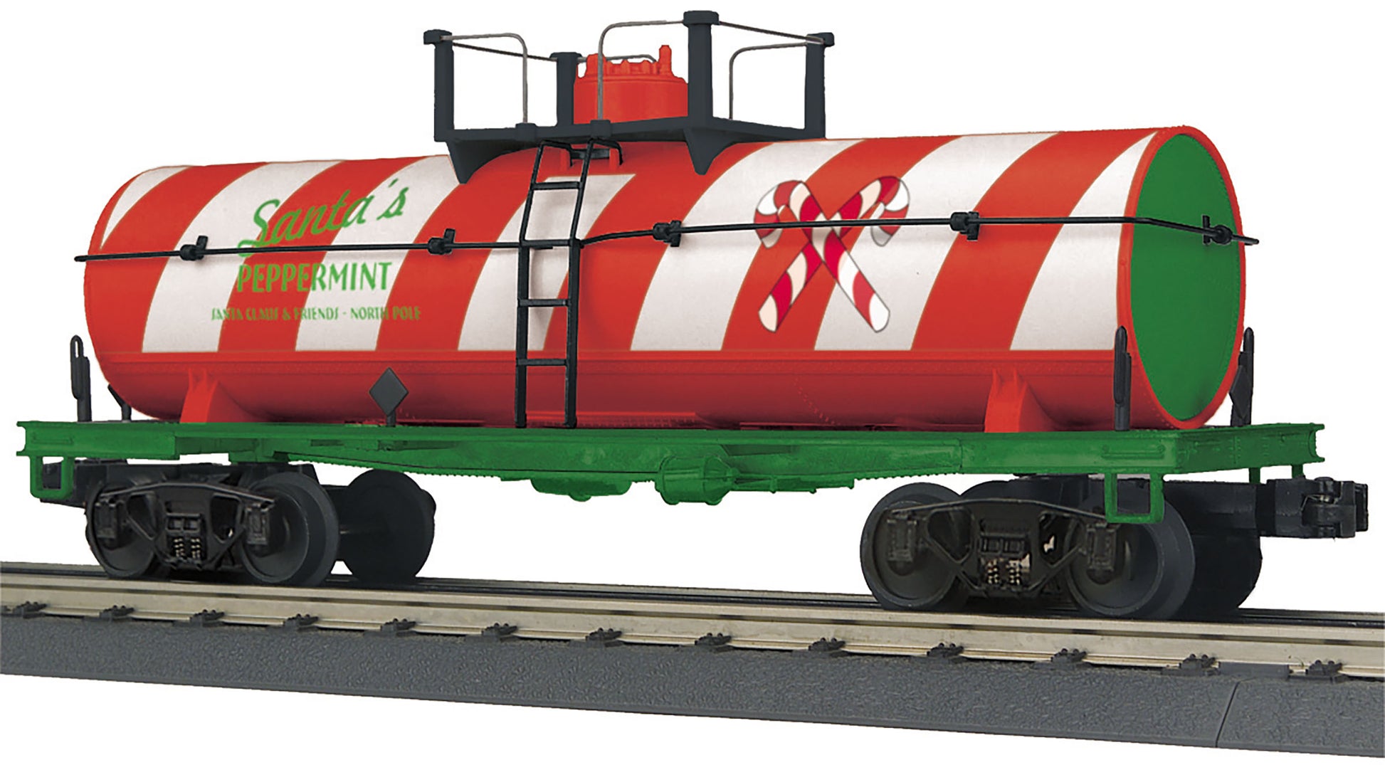 MTH 30-73520 O Christmas Smoking Tank Car #Peppermint