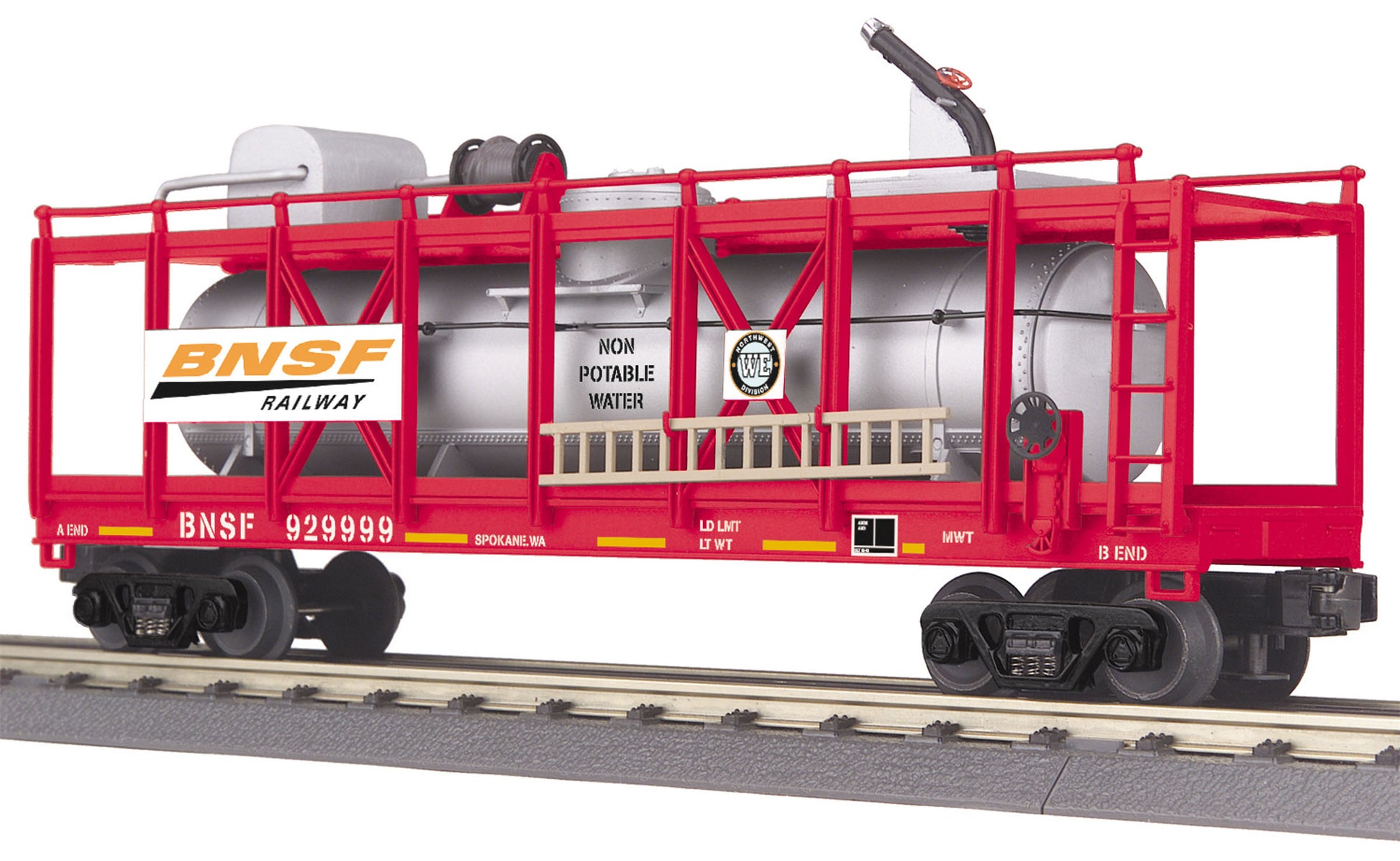 MTH 30-79529 O Burlington Northern Santa Fe Fire Car LN/Box