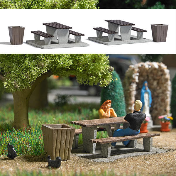 Busch 7729 HO Mini-World: Picnic Area