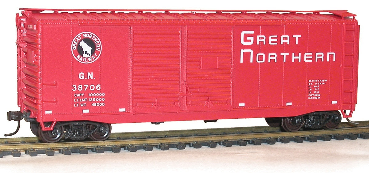 Accurail 3638 HO Great Northern 40' AAR Double Door Boxcar # 38706 Kit