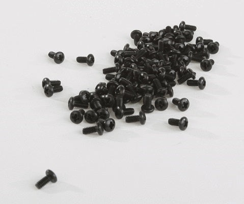 Accurail 150 HO 2-56" x 3/16" Blackened Phillips Pan Head Screws