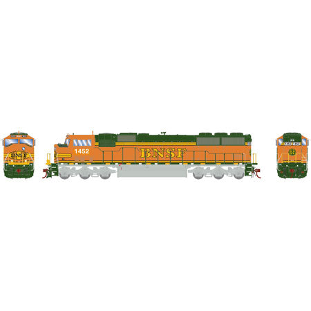 Athearn G67426 HO BNSF RTR SD60M Diesel Locomotive with DCC & Sound #1452