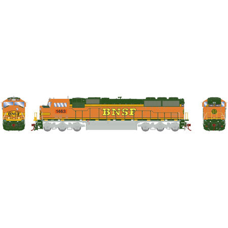 Athearn G67427 HO BNSF RTR SD60M Diesel Locomotive with DCC & Sound #1463