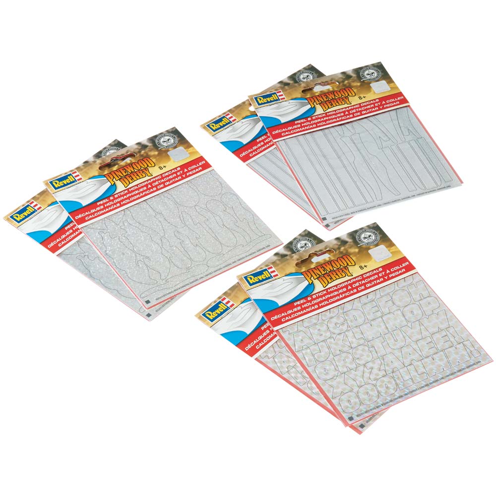 Revell RMXY9445 Peel & Stick Holographic Decal Assortment (6)