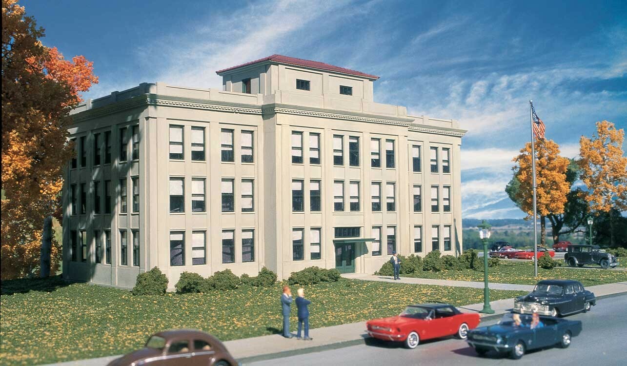 Walthers 933-4143 HO Ford Central Office Building Kit
