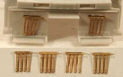 Cal Scale 190-548 HO 4-Line MU Cables Unpainted Brass Castings 2 Pair