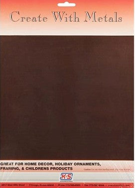 K&S 6535 9'' x 12'' Punch Metal Copper Sheet