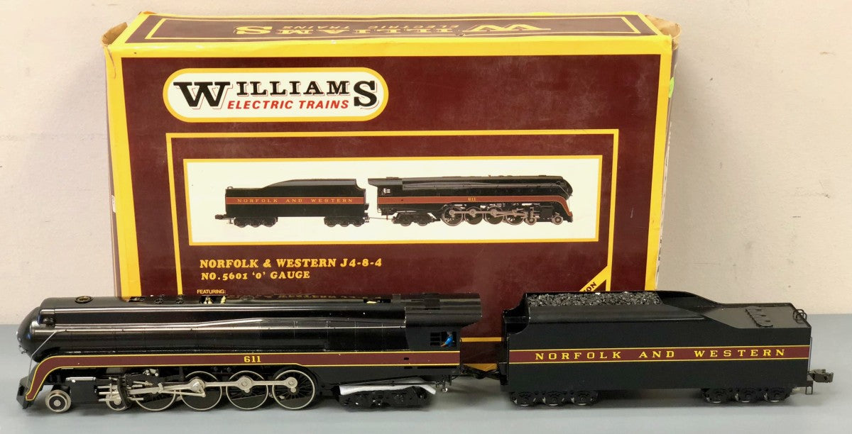 Williams 5601 O Gauge N&W BRASS 4-8-4 J Class Steam Engine and