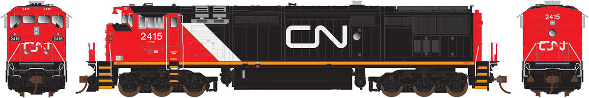 Rapido Trains 400516 HO Canadian National GE Dash 8-40CM ‘Draper Taper’ #2415