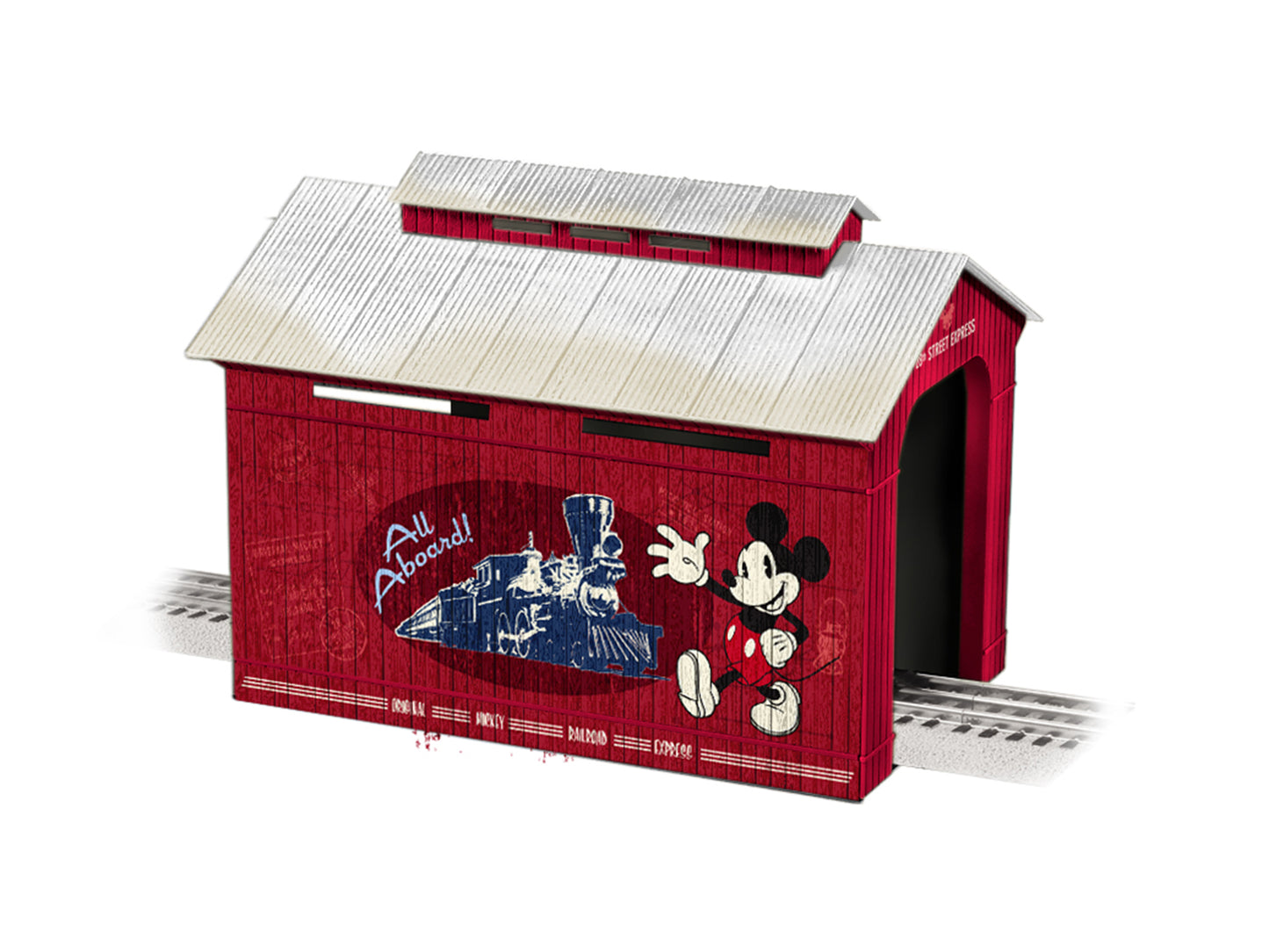 Lionel 6-84485 O / 027 Scale Disney Covered Bridge With Metal Base Assembled