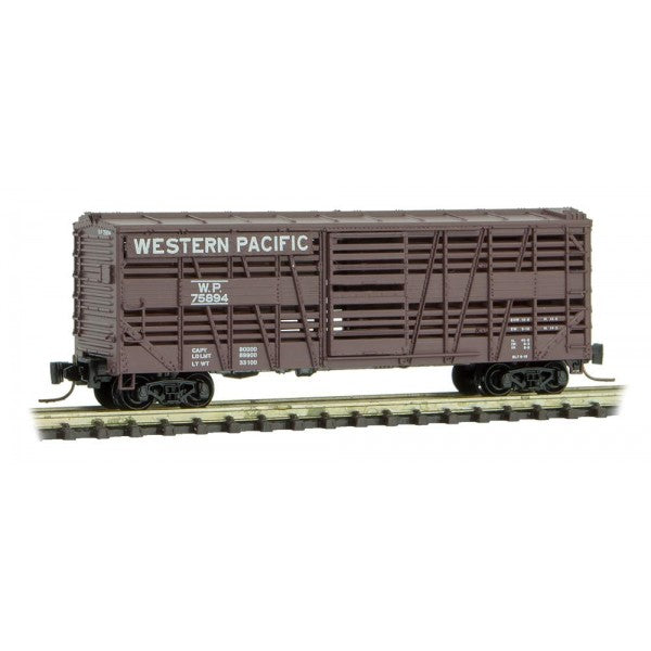 Micro-Trains 52000221 Z Western Pacific 40' Stock Car #75894